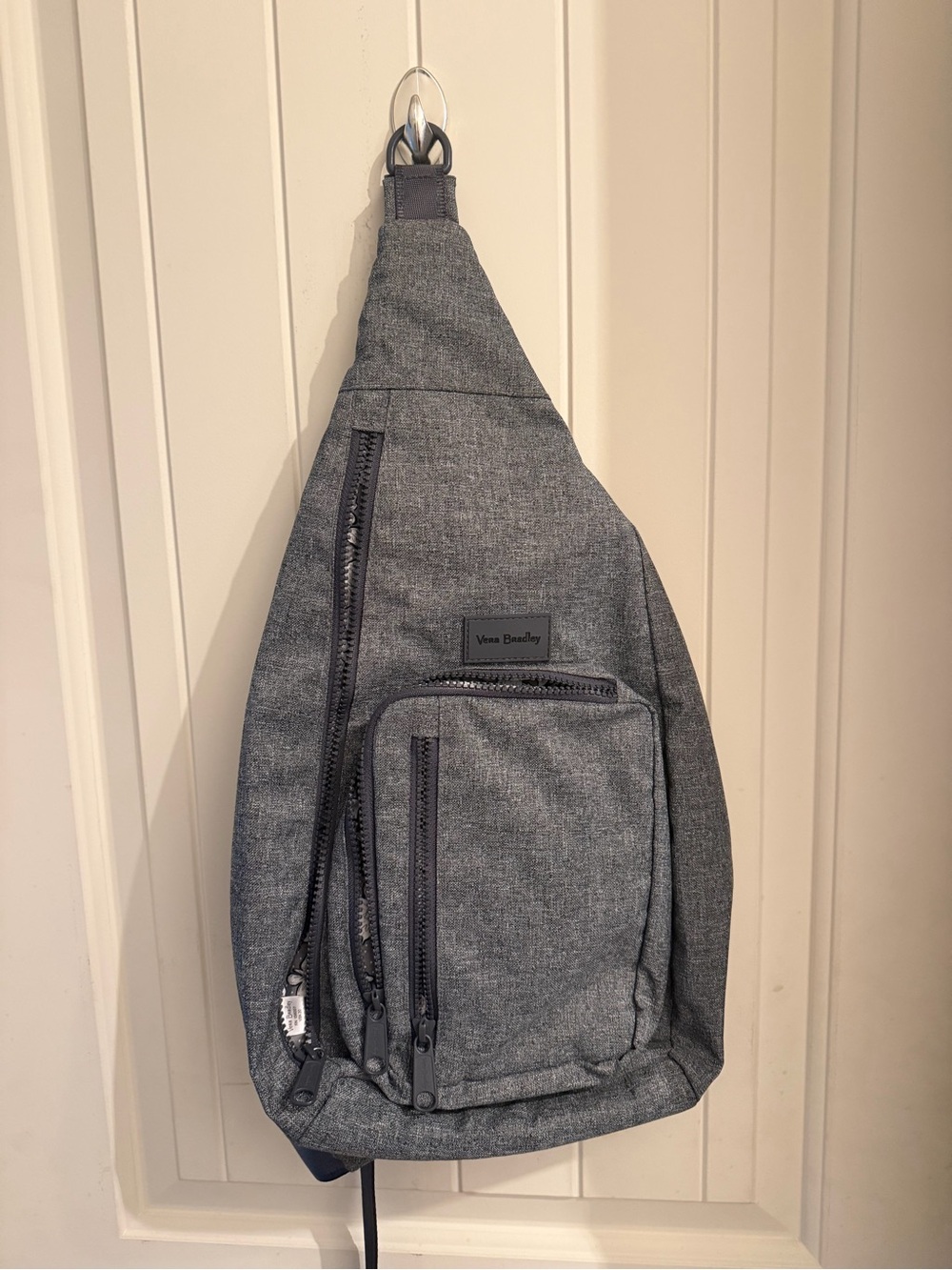 Vera Bradley Gray Heathered Sling Crossbody Bag